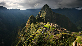 Machu Picchu travels, Green mountain peak HD wallpaper
