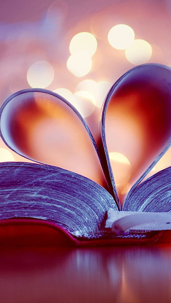 Best Love, Books, Page Heart, beautiful HD phone wallpaper