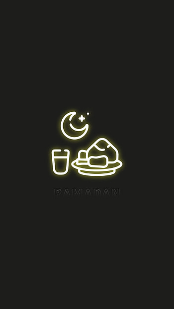 Ramadan, gray, islam, muslim, white, black, dark, spiritual, lighting, glow HD phone wallpaper