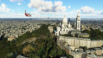 Sacred Heart Basilica, Paris Travels, Microsoft Flight Simulator, Amazing models HD wallpaper