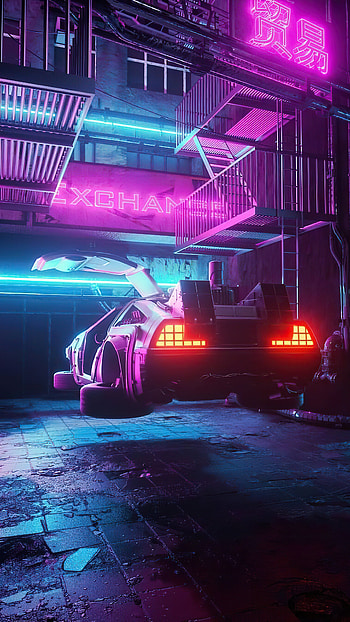 Delorean from Future, Delorean, Sony Xperia X HD phone wallpaper