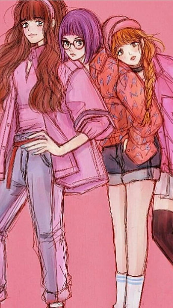 Bts Army Girl, Pink Background HD phone wallpaper