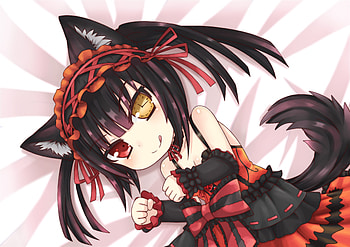 Date a live, kurumi, neko, tokisaki HD wallpaper