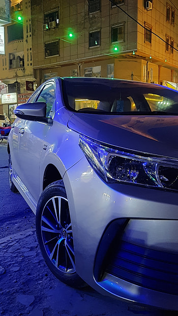Toyota Corolla Altis, automobile, night mode, cinematic HD phone wallpaper