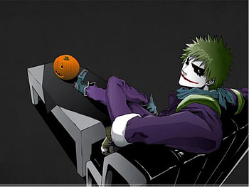 ichigo the joker, bleach, ichigo, joker, anime, pumpkin, cool HD wallpaper