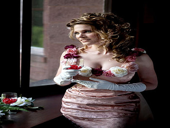 HAPPY, flower, vine, dress, lovely, glasess, female HD wallpaper