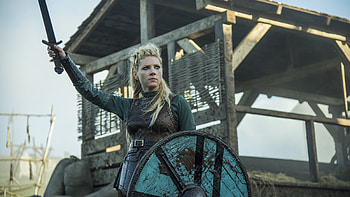 Lagertha (Vikings), Katheryn Winnick, Tv Show, Vikings, Shield, Vikings (Tv Show) HD wallpaper