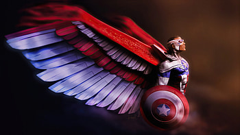 Falcon Look In Captain America, falcon, captain-america, superheroes, artist, artwork, digital-art, artstation HD wallpaper