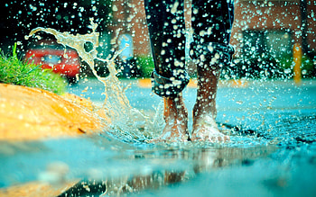 Water, Miscellanea, Miscellaneous, Legs, Splash, Puddle HD wallpaper