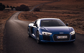 Audi, Cars, Road, Traffic, Movement, R8, V10 HD wallpaper
