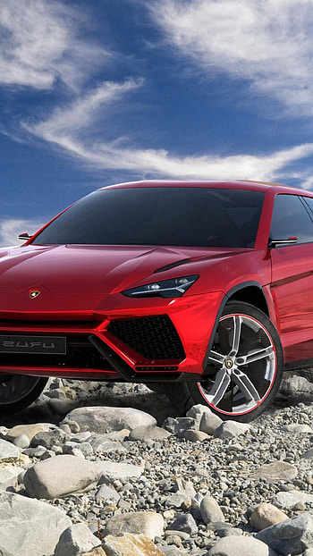 Lamborghini Urus, Red Lamborghini Urus HD phone wallpaper