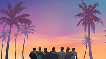 Tropical Sunset Friendship, video game, Grand Theft Auto VI HD wallpaper