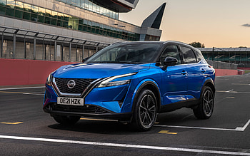 Nissan Qashqai Tekna, , raceway, 2022 cars, crossovers, UK-spec, R, 2022 Nissan Qashqai, japanese cars, blue Qashqai, Nissan HD wallpaper