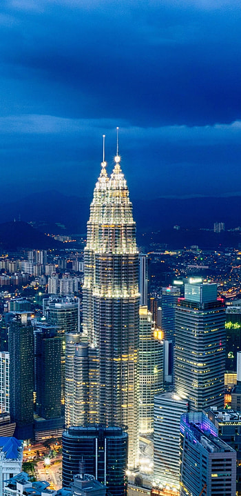 Malaysia Travels, Kuala Lumpur Skyline HD phone wallpaper