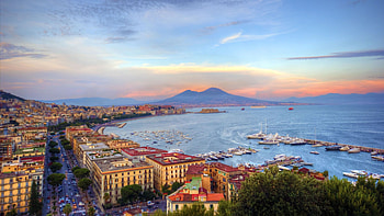 Vesuvio, Naples coastal city, Mount Vesuvius HD wallpaper