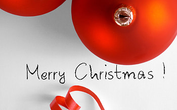 Red Christmas ball, bauble, christmas, ball, red HD wallpaper