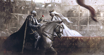 Knight Armor Rose , knight, artist, artwork, digital-art HD wallpaper