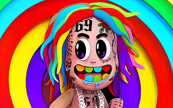 6IX9INE, , vector art, Tekashi69, american rapper, music stars, Daniel Hernandez, Abstract Tekashi, Abstract 6IX9INE, american celebrity, Tekashi, 6IX9INE HD wallpaper
