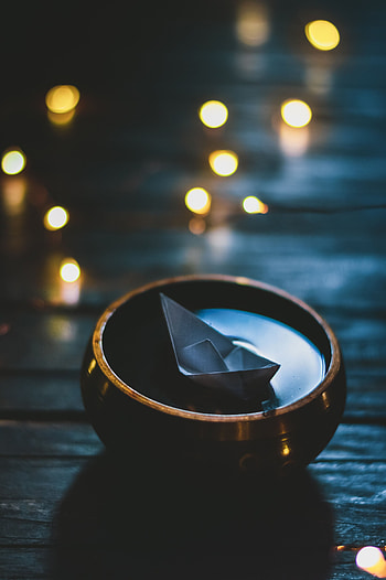 Water, Miscellanea, Miscellaneous, Bowl, Ship, Origami, Nautilus HD phone wallpaper