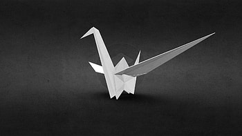 Paper Crane, 3D origami crane, 3D model, Stunning craftsmanship HD wallpaper