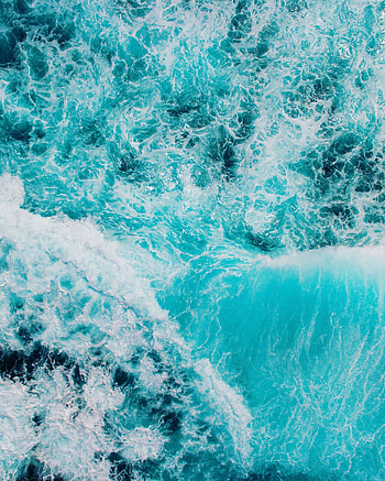 Nature, Water, Waves, View From Above, Ocean, Foam, Surf HD phone wallpaper