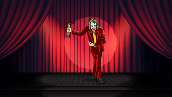 Joker Oscar Night, joker, supervillain, superheroes, art, artwork, digital-art, deviantart HD wallpaper