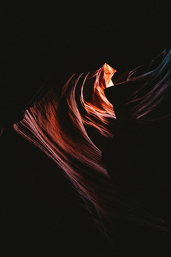 Rocks, Dark, Relief, Wavy, Cave HD phone wallpaper