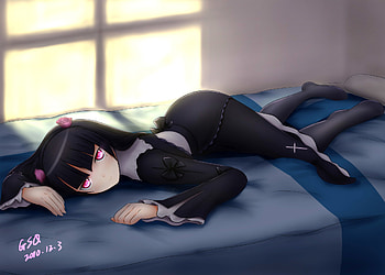 slepe anime girl, zxc HD wallpaper