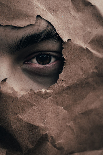 Miscellanea, Miscellaneous, Brown, Sight, Opinion, Paper, Eye HD phone wallpaper