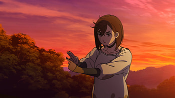 Dandadan : Momo Ayase at Sunset Glow, Anime, Dandadan, Momo Ayase HD wallpaper