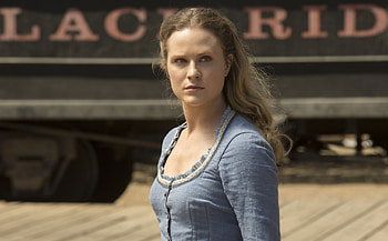 Actress, blue dress, Evan Rachel Wood, Westworld HD wallpaper