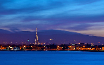Cities, Shore, Bank, City Lights, Evening, Ireland, Dublin HD wallpaper