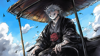 of Satoru Gojo from Jujutsu Kaisen, Anime, Jujutsu Kaisen, Satoru Gojo, manga HD wallpaper