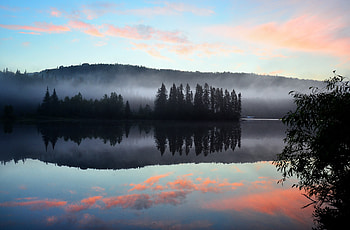 Lake Reflection Mountains, lake, reflection, mountains, nature HD wallpaper