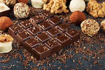 Chocolate, sugar, food, cream HD wallpaper