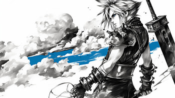 Epic Cloud Strife from Final Fantasy, video game, Final Fantasy, Cloud Strife HD wallpaper