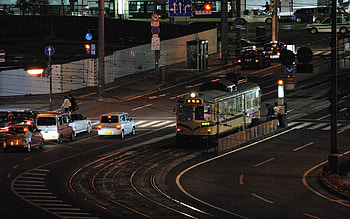City, Shine, Light, Miscellanea, Miscellaneous, Railway HD wallpaper