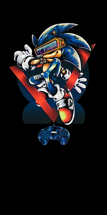 Sonic, electric blue, art HD phone wallpaper
