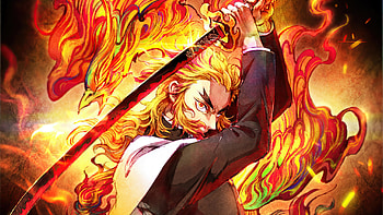 Kyojuro Rengoku, Kyojuro Rengoku, Anime, Demon Slayer: Kimetsu no Yaiba HD wallpaper