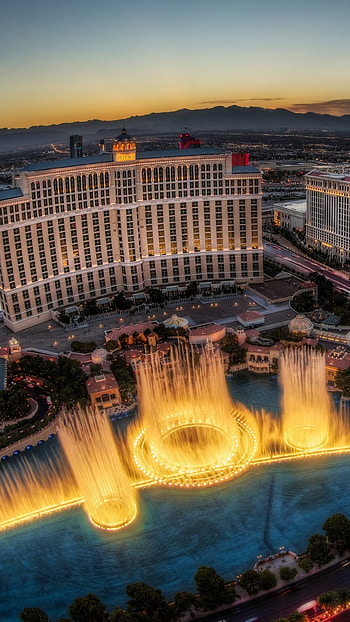 Bellagio fountain, Nevada HD phone wallpaper