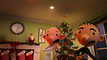 Diary of a Wimpy Kid Christmas - Festive Cabin Fever Scene, movie, Diary of a Wimpy Kid Christmas: Cabin Fever HD wallpaper