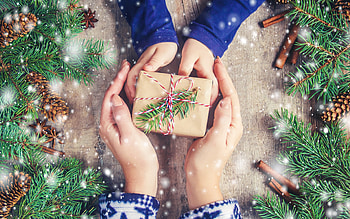 Merry Christmas!, christmas, hand, craciun, card, gift, new year HD wallpaper