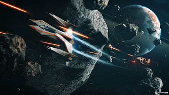 Prosecution, planets, 3d, space, Taenaron, spaceships HD wallpaper
