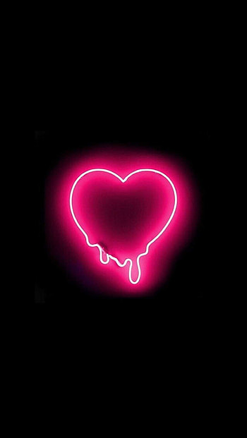 Heart, Glow in the Dark HD phone wallpaper
