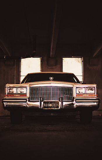 Cadillac, Cars, Lights, Front View, Headlights, Bumper, Cadillac Bin, Cadillac Brougham HD phone wallpaper