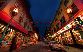 Cities, Building, Road, Street, China, Quarter HD wallpaper