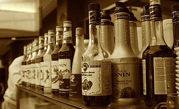 Fruit de la Pasion, bottles, abstract, graphy, pasion fruit HD wallpaper