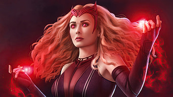 Scarlet Witch, Scarlet Witch magic girl, TV show , Digital art HD wallpaper