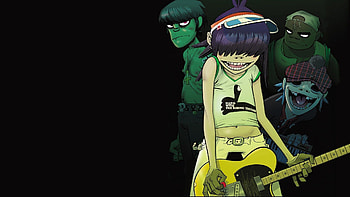 Gorillaz , Artistic backgrounds, Engaging designs, High resolution HD wallpaper