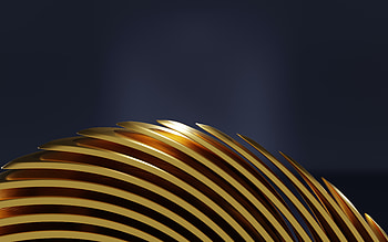 Gold Object Shapes Abstract , gold, abstract, shapes, artist, artwork, digital-art HD wallpaper